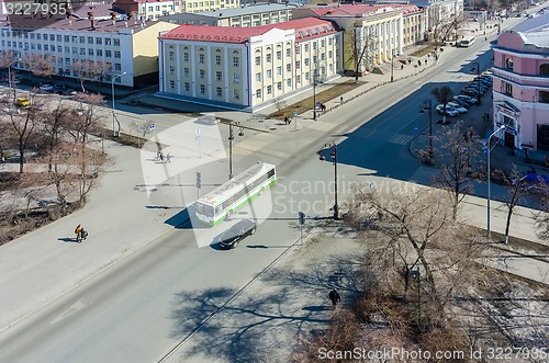 Image of Oil and gas university and post office. Tyumen