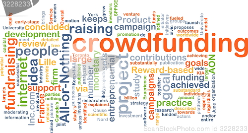 Image of Crowd funding background concept