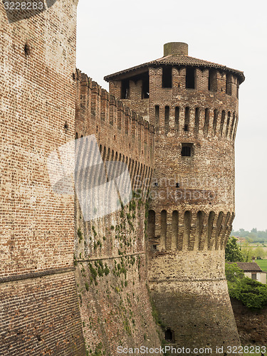 Image of Soncino medieval castle view in Italy