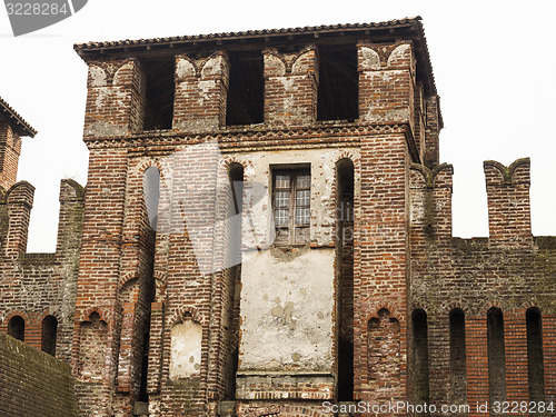 Image of Soncino medieval castle view in Italy