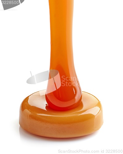 Image of caramel candy and sweet sauce