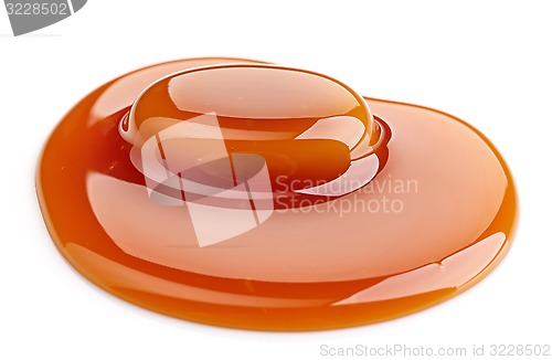 Image of caramel candy and sweet sauce