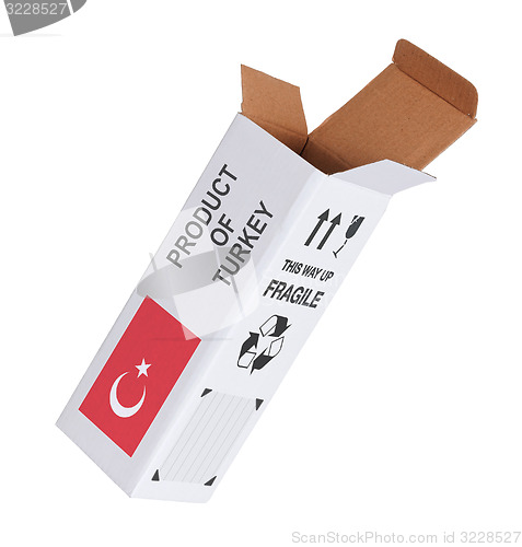 Image of Concept of export - Product of Turkey