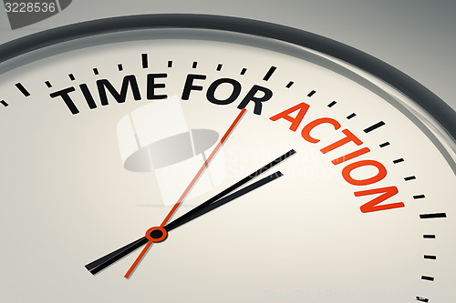 Image of time for action