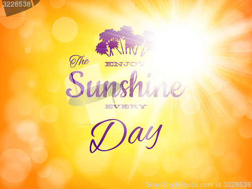 Image of Summer background with sun burst. EPS 10