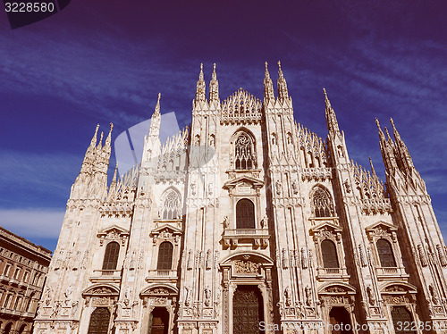 Image of Retro look Milan Cathedral