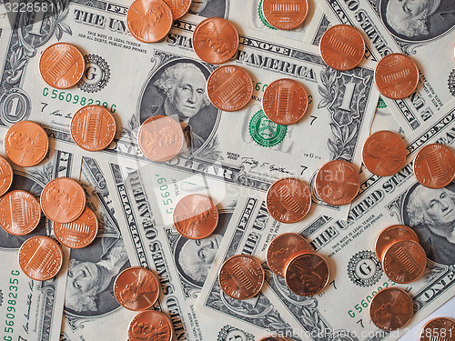 Image of Dollar coins and notes