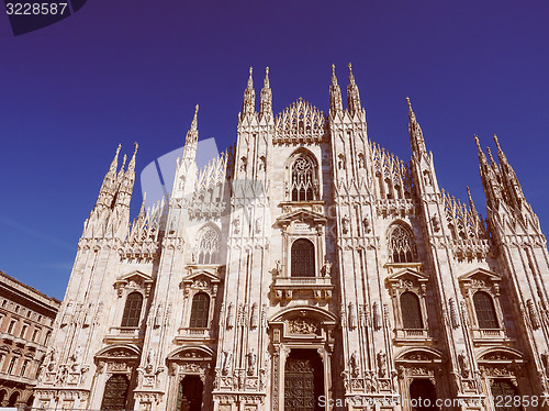 Image of Retro look Milan Cathedral
