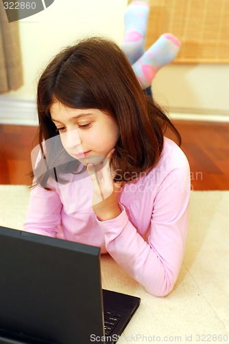 Image of Girl computer