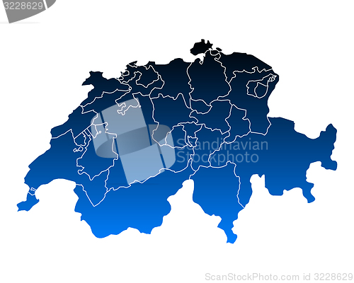 Image of Map of Switzerland