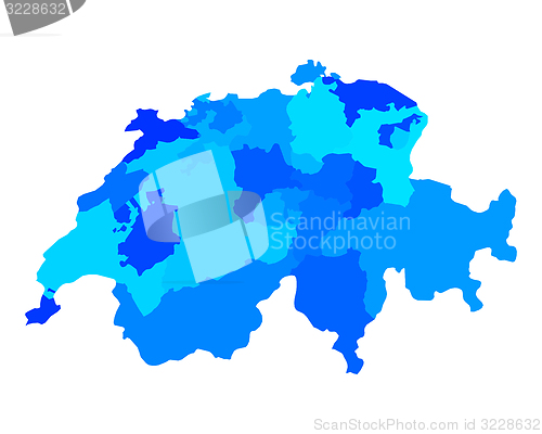 Image of Map of Switzerland