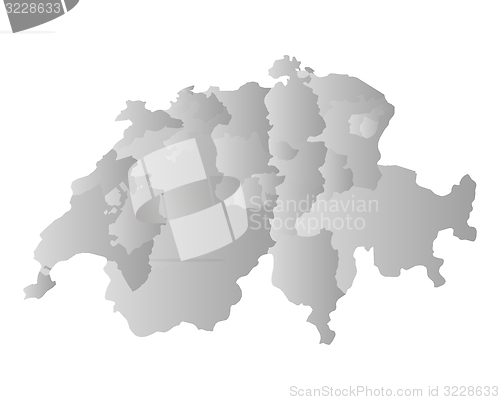 Image of Map of Switzerland