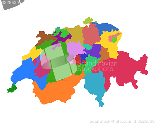 Image of Map of Switzerland
