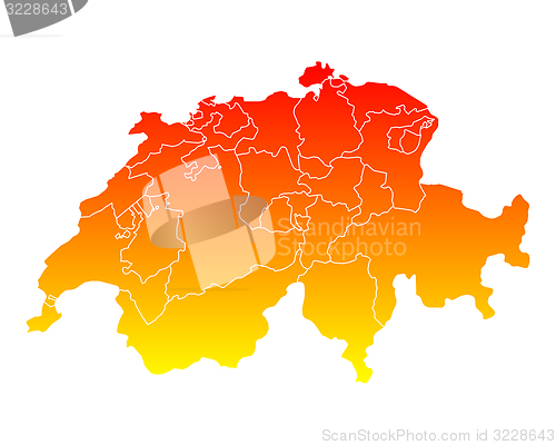 Image of Map of Switzerland