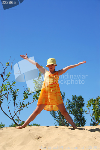 Image of Girl beach