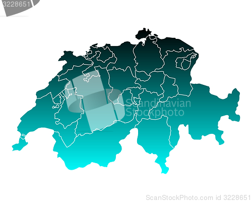 Image of Map of Switzerland