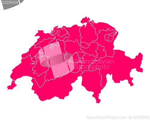 Image of Map of Switzerland