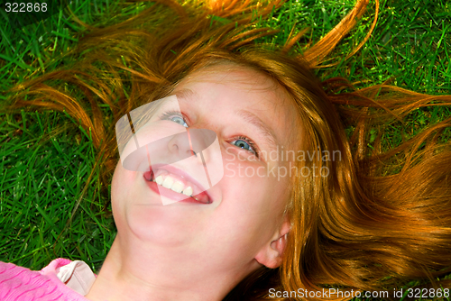 Image of Girl grass