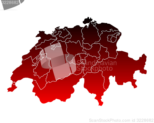 Image of Map of Switzerland