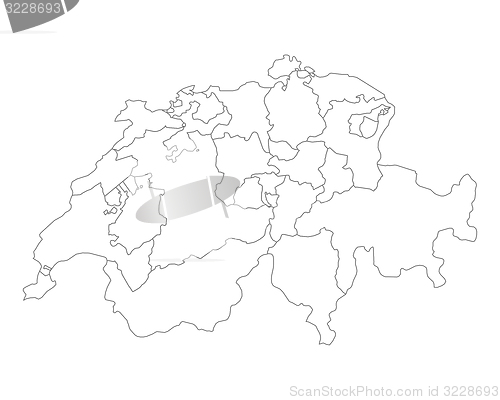 Image of Map of Switzerland