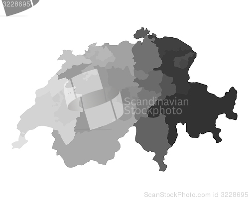 Image of Map of Switzerland