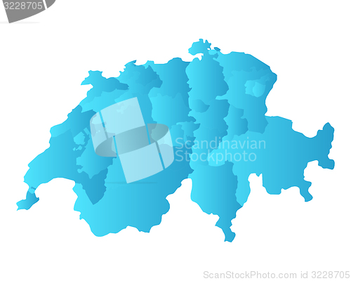 Image of Map of Switzerland