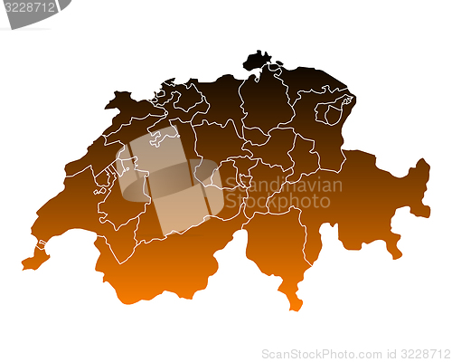 Image of Map of Switzerland