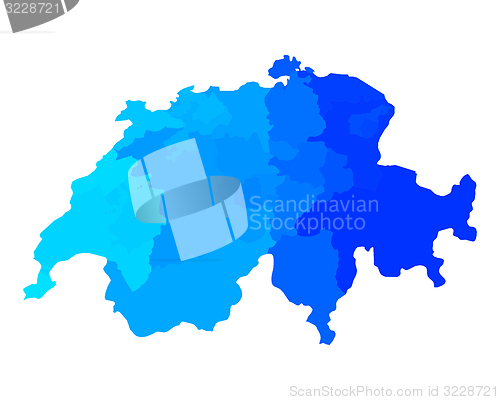 Image of Map of Switzerland