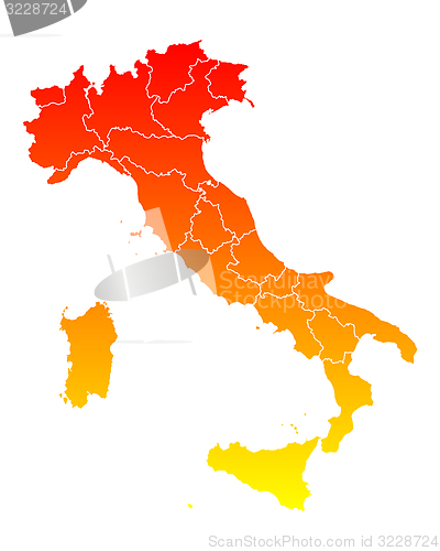 Image of Map of Italy