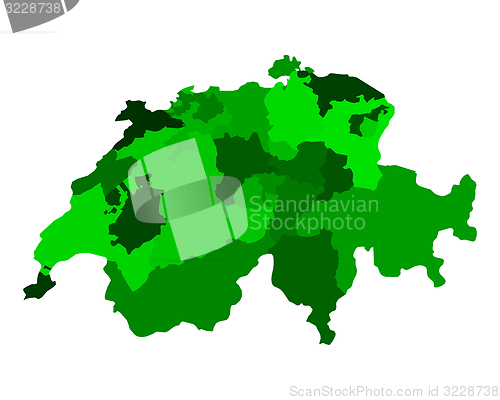 Image of Map of Switzerland