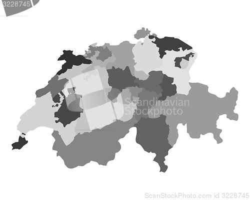 Image of Map of Switzerland