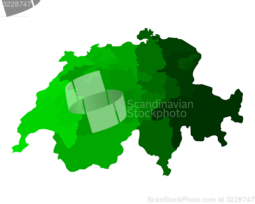 Image of Map of Switzerland
