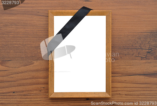 Image of Picture frame with mourning band