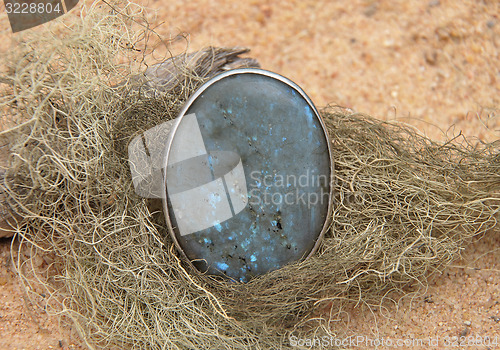 Image of Labradorite on beach