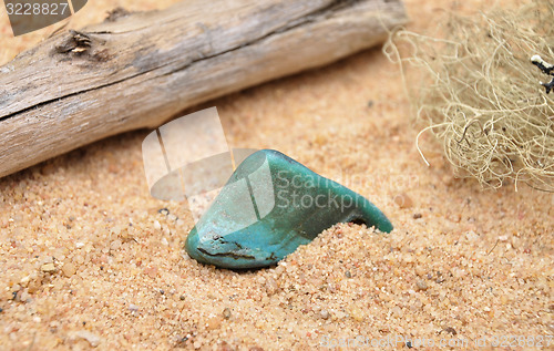 Image of Turquoise on beach