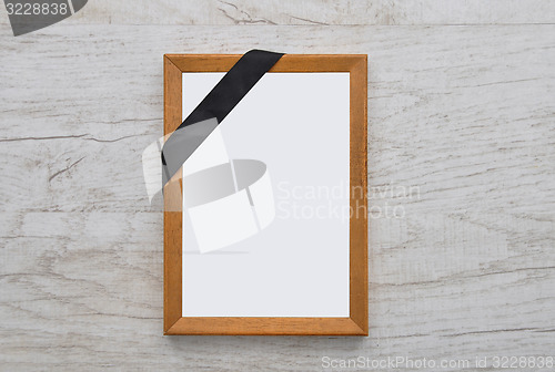 Image of Picture frame with mourning band