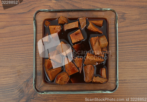 Image of Tofu in marinade