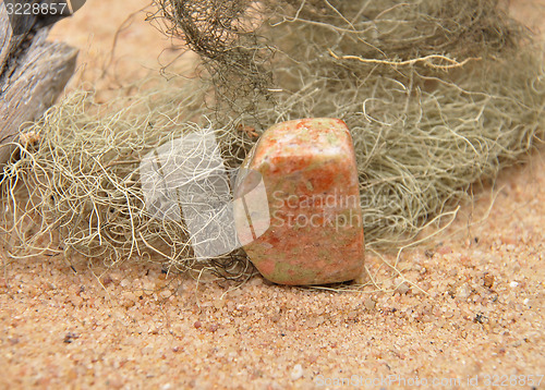 Image of Unakite on beach