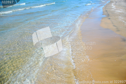 Image of Beach wave sand