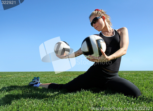 Image of Exercising woman