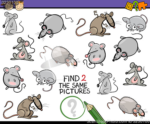 Image of find same picture game cartoon