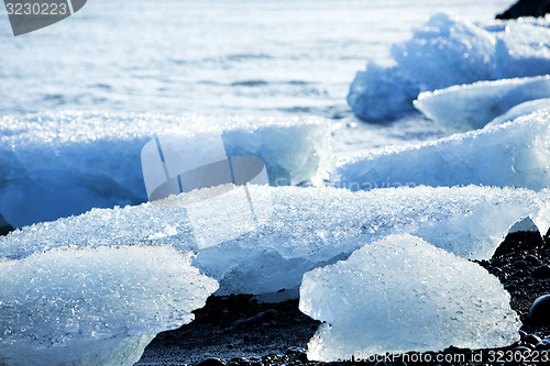 Image of Ice floes at glacier lagoon Jokulsarlon