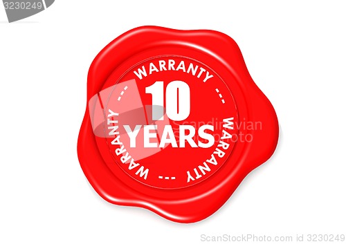 Image of Ten years warranty seal