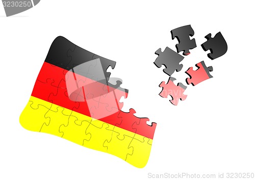 Image of Germany flag puzzle