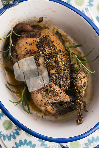 Image of Roasted quail with herbs