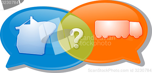 Image of Conversation negotiation argument Illustration clipart