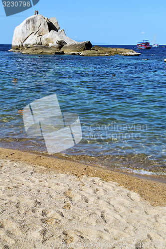 Image of asia  kho  froth foam  in thailand   sea 