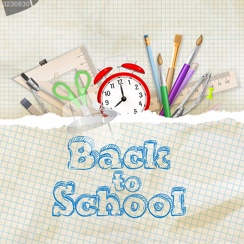 Image of Welcome back to school. EPS 10