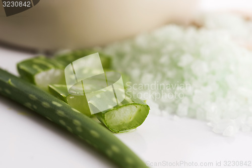 Image of aloe vera and sea salt