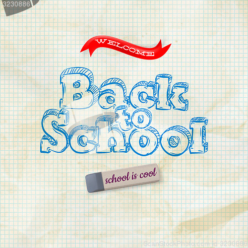 Image of Welcome back to school. EPS 10